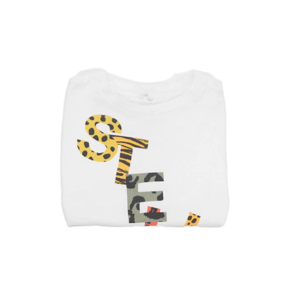 Stella McCartney Kids Round Neck Short Sleeves Graphic T-Shirt White Size 4T